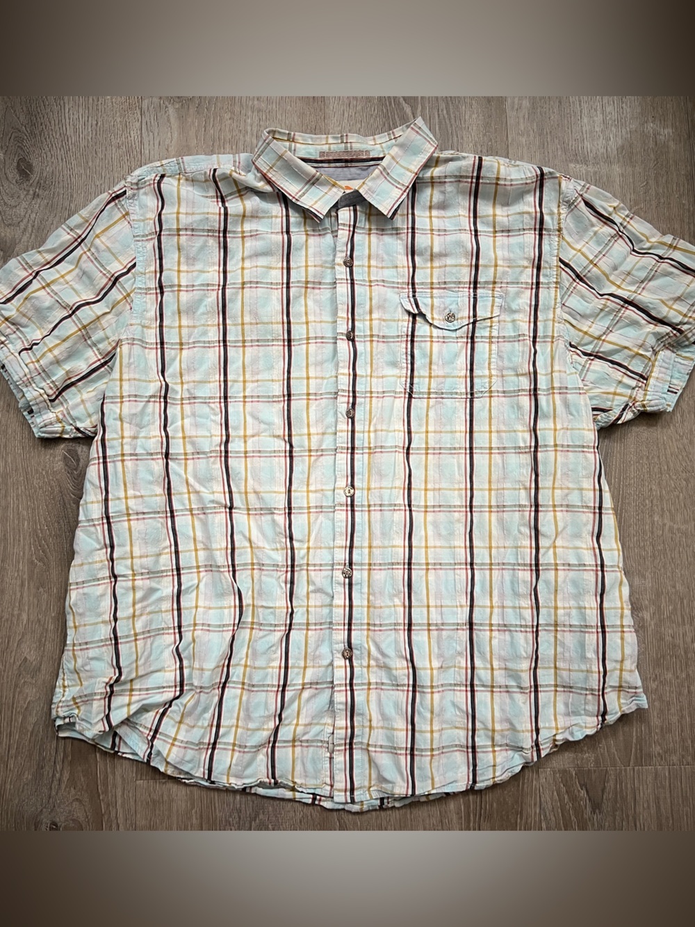 Tommy Bahama Island Jeans Short Sleeve Shirt Men’s XXL Button Island Modern Fit